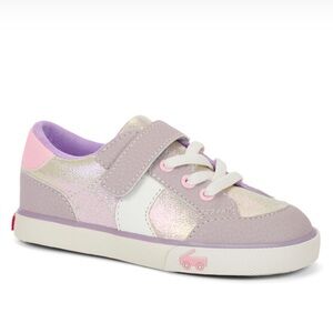 See Kai Run Connor pink gold tennis shoes 2.5 youth